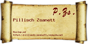 Pillisch Zsanett névjegykártya